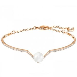 Swarovski Rose Gold Crystal & Pearl Bracelet